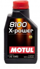 Масло автомобильное, 1л (синтетика, 10W-60, 8100 X-POWER) MOTUL (#106142)