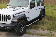 Бокові пороги Tayga Grey (2 шт., Алюміній) Jeep Wrangler 2018- рр.