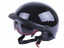 Шлем-каска (mod:MD-513-1) (черный глянцевый с тонированным стеклом, size M) VIRTUE AMG