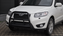 Кенгурятник WT018 Black (нерж.) Hyundai Santa Fe 2 2006-2012 рр.