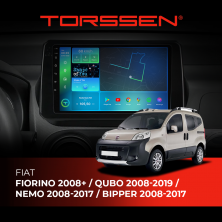 Штатна магнітола Torssen Fiat Fiorino 08+ /Qubo 08-19 /Nemo 08-17 /Bipper 08-17 NF10 Carplay