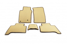 Килимки EVA (2 ряди, бежеві) Toyota Land Cruiser Prado 120 2002-2009 рр.