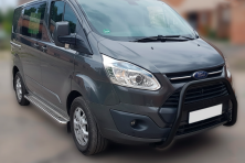 Кенгурятник WT006 F1-55 Black (нерж) Ford Custom 2013-2022 рр.