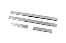 Накладки на пороги Carmos V2 (4 шт, нерж) Volkswagen Jetta 2006-2011 рр.