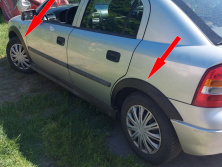 Накладки на арки (SD/HB) (4 шт, чорні) для Opel Astra G classic 1998-2012 рр