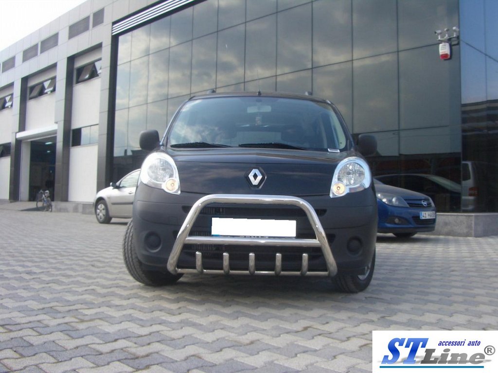 Кенгурятник WT003/004 (нерж.) без напису, 51 мм для Renault Kangoo 2008-2020 рр