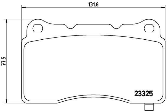 Колодки передні гальмівні Tesla Model S BREMBO
