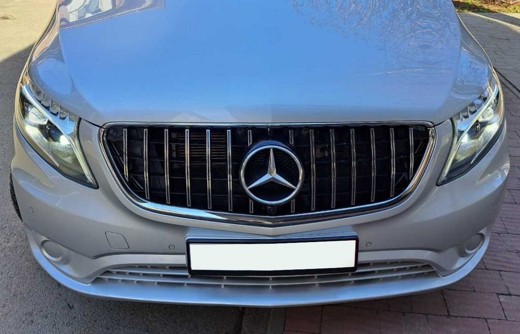 Передня решітка GT Panamericana Chrome (2014-2023 для Vito W447) для Mercedes Vito / V-class W447 2014- рр