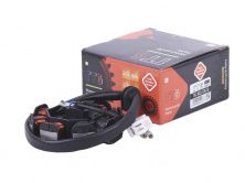 Статор генератора 4T GY6 50 (6+2 катушек, 4 контакта) TTG AMG