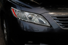 Накладки на фари (2 шт, пласт) Toyota Camry 2006-2011 рр.