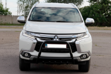 Кенгурятник WT008 Black (нерж) Mitsubishi Pajero Sport 2015- рр.