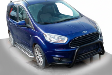Передній захист WT005 Black (нерж) Ford Courier 2014-2023 рр.
