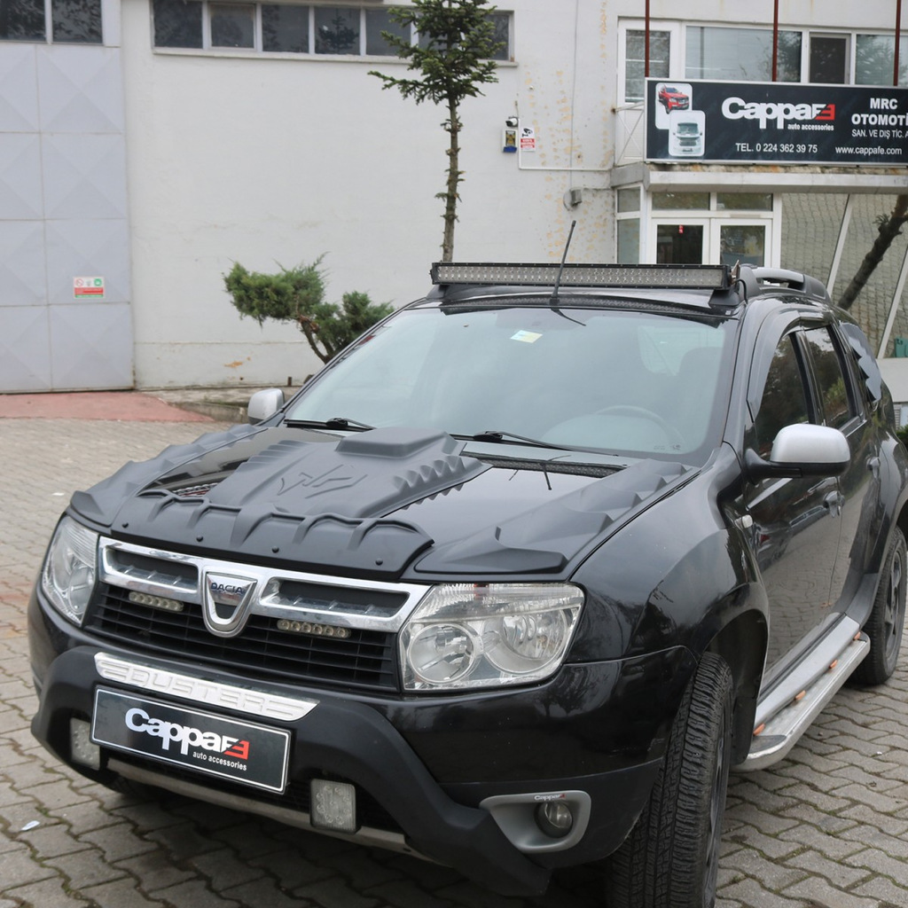 Накладка на капот (ABS) для Dacia Duster 2008-2018 рр