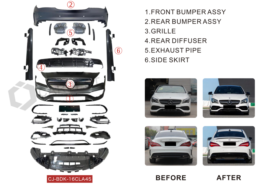 Комплект обвісів (AMG) для Mercedes CLA C117 2013-2019 рр