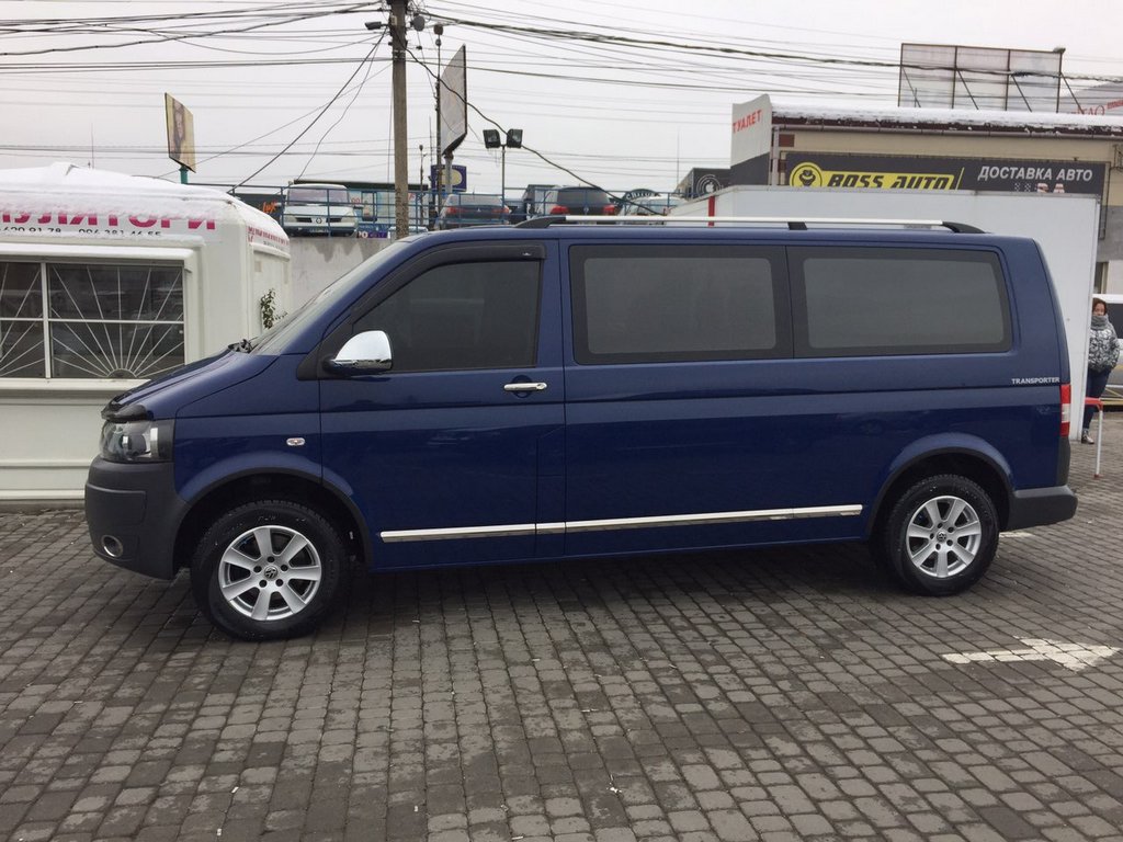 Накладки на арки (6 шт, чорні) ABS пластик для Volkswagen T5 Transporter 2003-2010 рр
