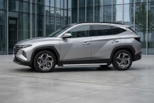 Бокові пороги Maya V2 (2 шт., Алюміній) Hyundai Tucson NX4 2021- рр.