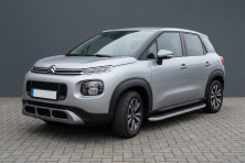 Бокові пороги Tayga Grey (2 шт., Алюміній) Citroen C-3 Aircross 2017-2024 рр.