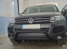 Кенгурятник WT003 Black (нерж) Volkswagen Touareg 2010-2018 рр.