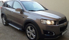 Бокові пороги Allmond Grey (2 шт., Алюміній) 2016-2018 Opel Antara 2006-2017 рр.