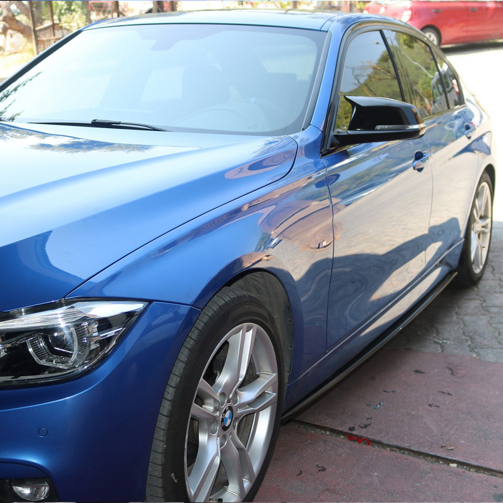 Накладки на пороги EuroCap (під M-Sport пороги, чорний глянець) для BMW 3 серія F30/F31 2012-2019 рр