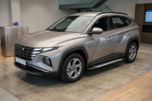 Бокові пороги Line (2 шт., Алюміній) Hyundai Tucson NX4 2021- рр.