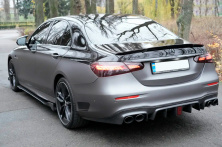 Дифузор заднього бампера (для E63 AMG 2020-2023, Карбон) Mercedes E-сlass W213 2016-2023 гг.