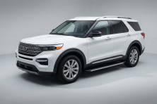 Бокові пороги Maya V1 (2 шт., Алюміній) Ford Explorer 2019- рр.