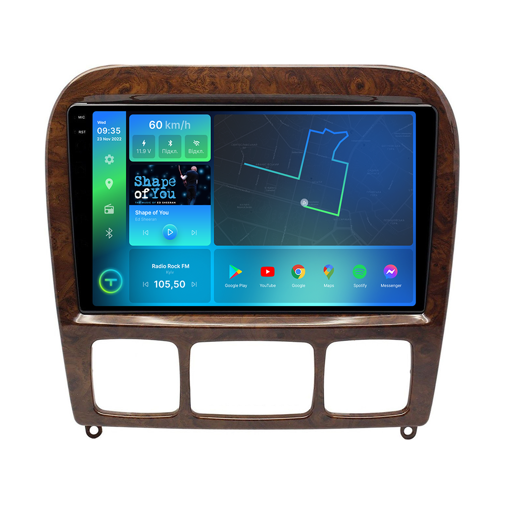 Штатна магнітола Torssen 2K Mercedes W220 02-05 FL9 4+64Gb 4G Carplay DSP