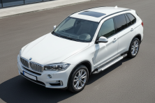 Бокові пороги Vision New Grey (2 шт., Алюміній) BMW X5 F15 2013-2018 рр.