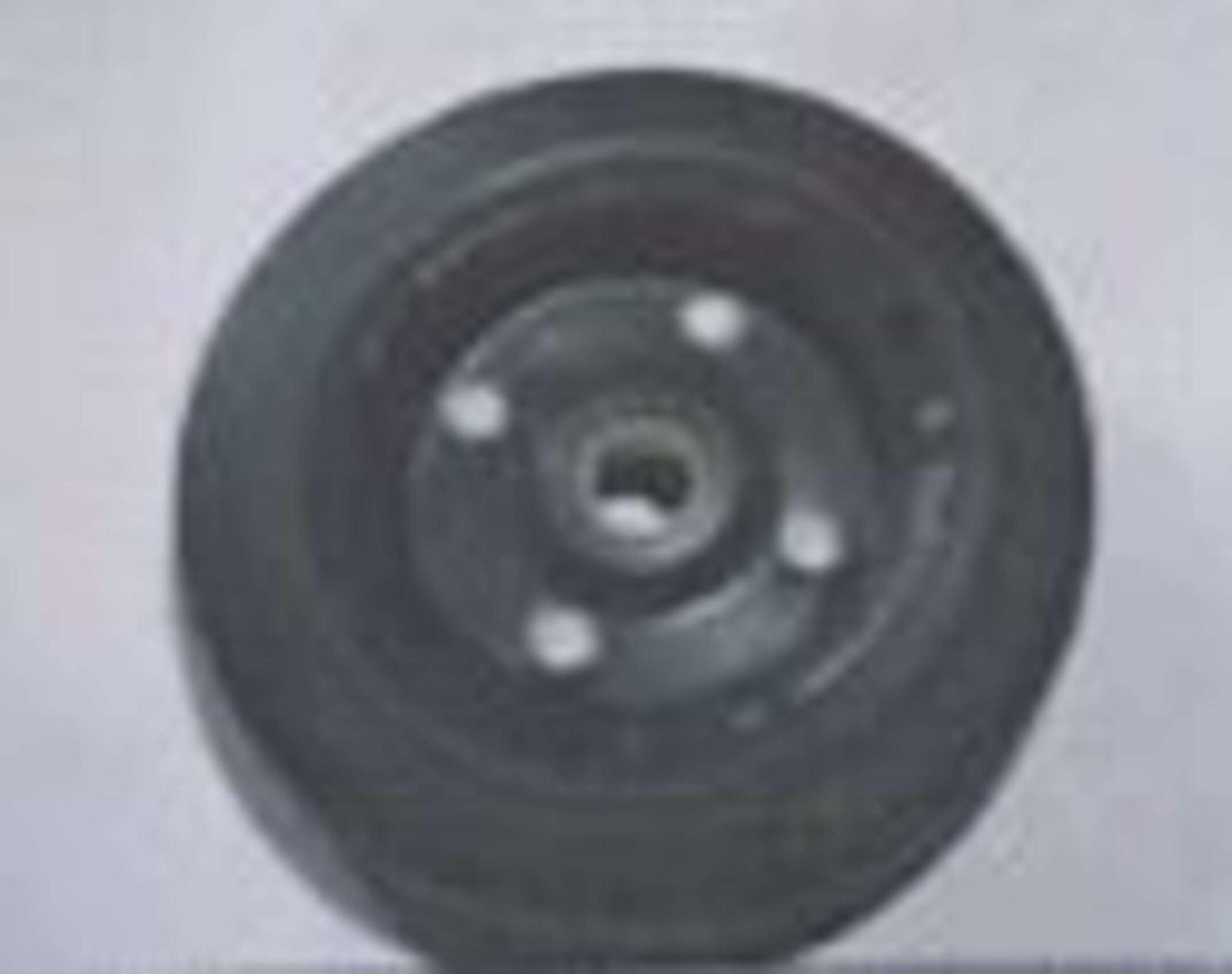 Колесо для тачек и платформ (литая резина)   (180/50- 100mm, под ось 20mm) (1 подшипник, 4 болта)   MRHD