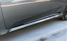 Дверні молдинги DPT (чорний глянець) Honda Civic Sedan X 2016-2021 рр.