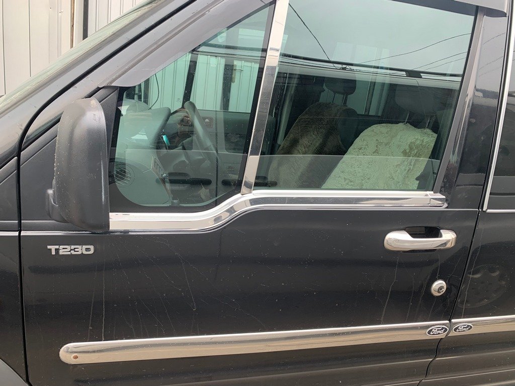 Зовнішня окантовка вікон (2 шт., нерж.) Carmos - Турецька сталь для Ford Connect 2006-2009 рр