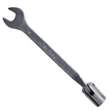 Ключ рожково-накидный шарнирный 17 мм, CrV, покрытие сатин-хром
