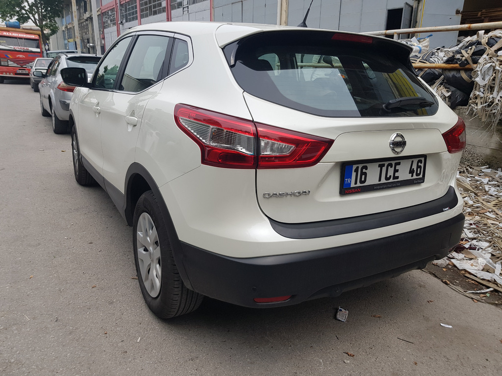 Накладка на задній бампер EuroCap (2014-2017, ABS) для Nissan Qashqai рр