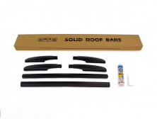 Рейлінги OmsaLine Solid (2 шт, чорні) Audi A3 2012-2020 рр.