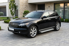 Бокові пороги Maya V2 (2 шт., Алюміній) Infiniti FX 2003-2008 рр.