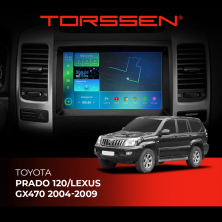 Штатна магнітола Torssen 2K Toyota Prado 120/Lexus GX470 04-09 F9332 4G Carplay DSP