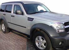 Бічні труби Black (2 шт., нерж) Dodge Nitro 2006-2011 рр.