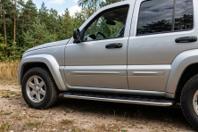Бокові пороги Maydos V1 (2 шт., Алюміній) Jeep Cherokee/Liberty 2002-2007 рр.