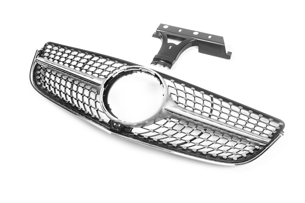 Передня решітка (2014-2016, Diamond Silver) для Mercedes E-сlass coupe C207 рр