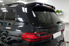 Нижній спойлер V1 (Чорний глянець) BMW X7 G07 2019- рр.