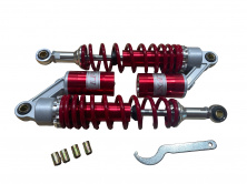 Амортизатори (пара) універсальні 340mm, газомасляні (червоні) KOMATCU (mod.A)