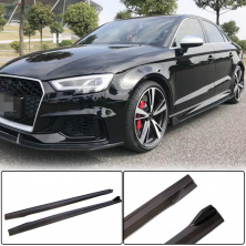 Бокові пороги (для RS3 Sedan 2017-2019, Карбон) Audi A3 2012-2020 рр.