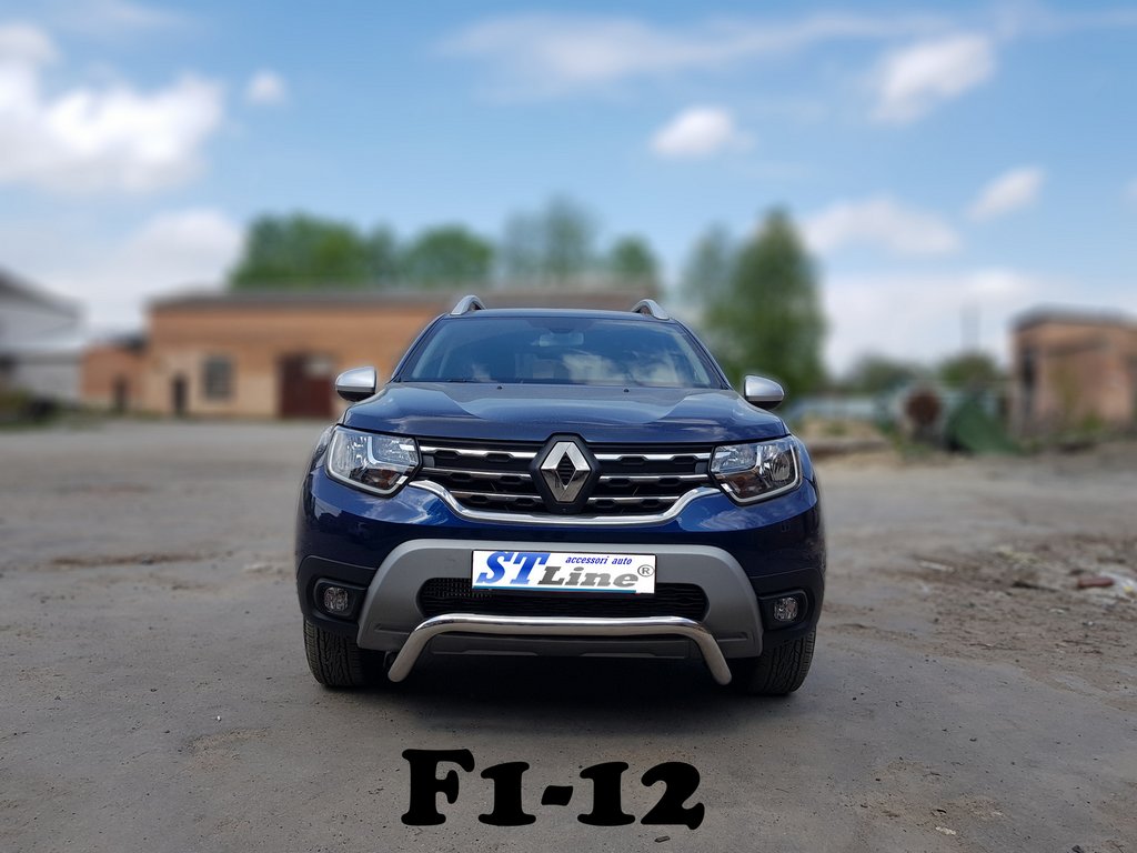 Кенгурятник WT007 (нерж.) для Dacia Duster 2018-2024 рр