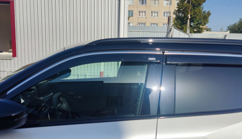 Вітровики з хромом (4 шт, Niken) для Peugeot 2008 2019- рр