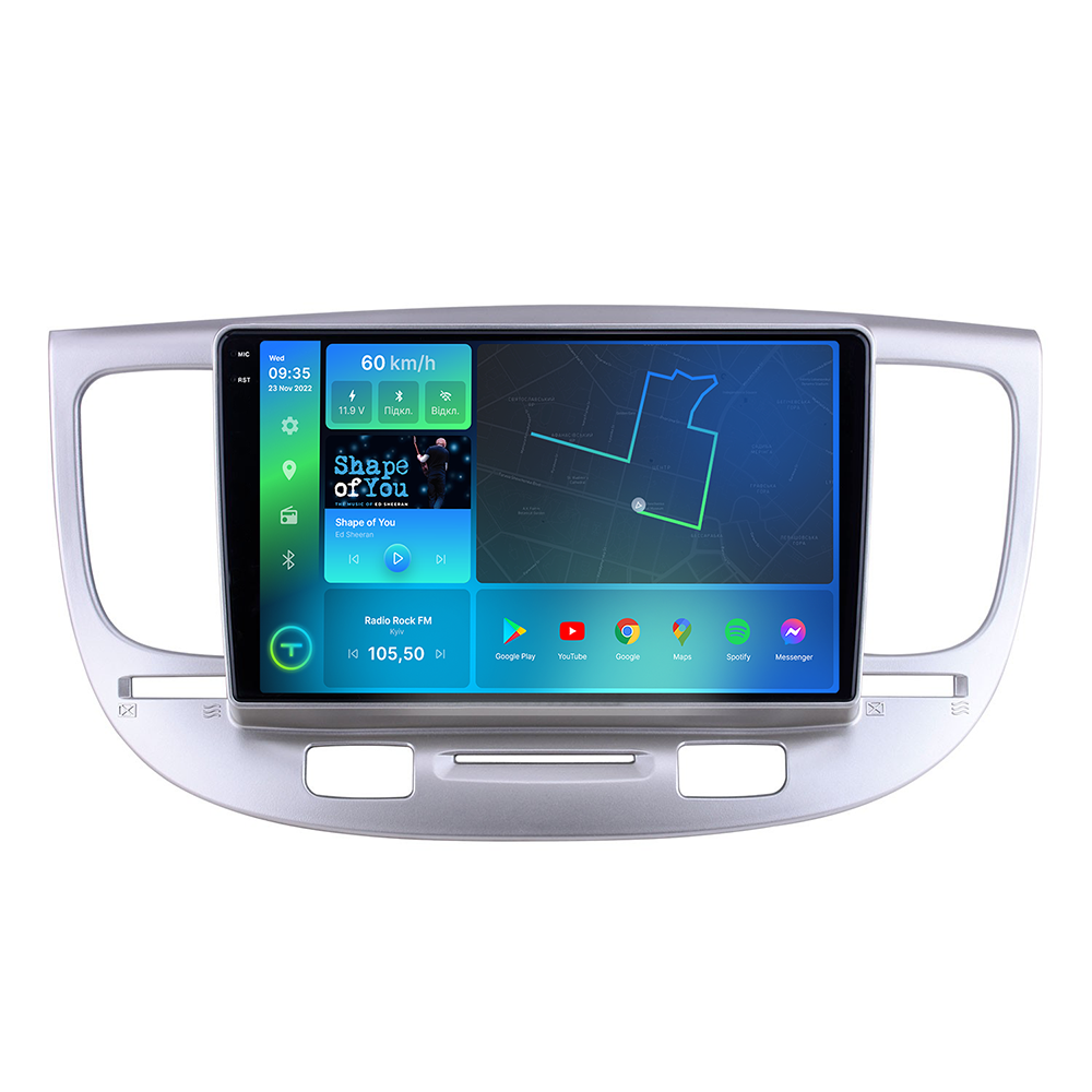 Штатна магнітола Torssen 2K Kia Rio 05-11 FL9 4+64Gb 4G Carplay DSP