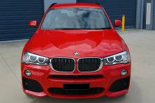 Ніздрі M-Look (2014-2018, чорний глянець з хром окантовкою) BMW X3 F25 2011-2018 рр.