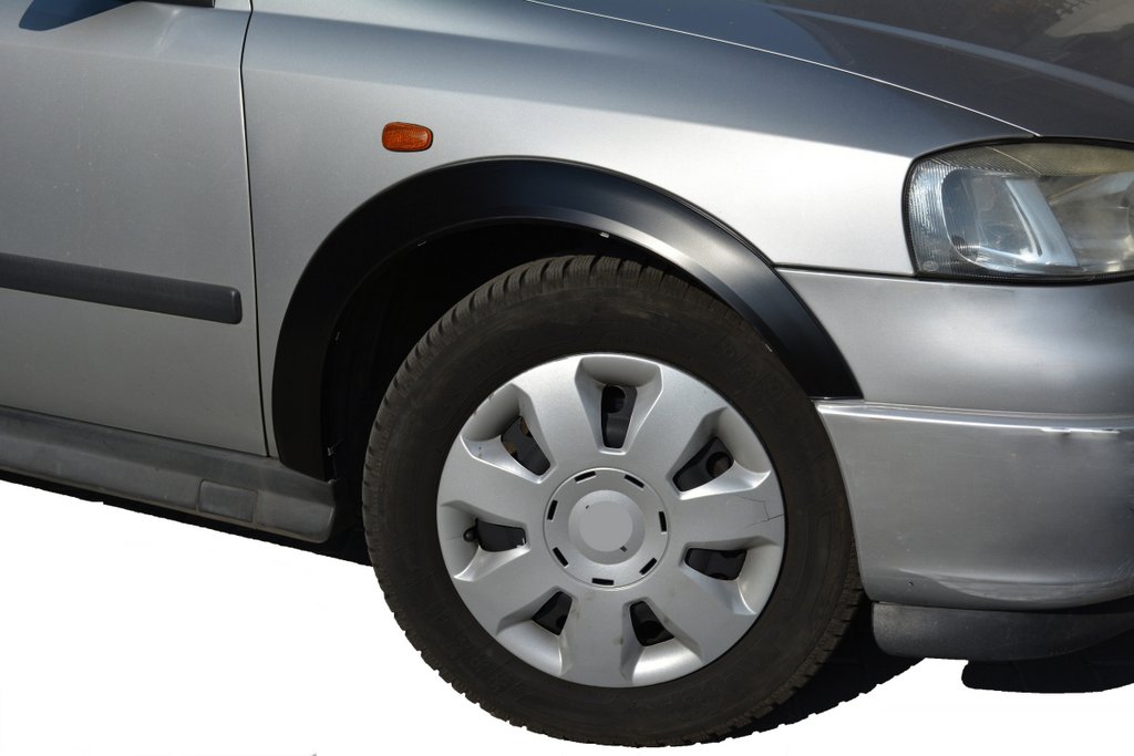 Накладки на арки (SD/HB) (4 шт, чорні) для Opel Astra G classic 1998-2012 рр