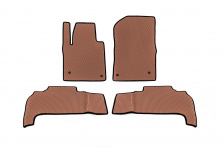 Поліуретанові килимки (2007-2012, EVA, цегляний) Toyota Land Cruiser 200 2007-2021 рр.