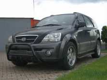 Кенгурятник WT003 Black (нерж.) Kia Sorento I BL 2002-2009 рр.